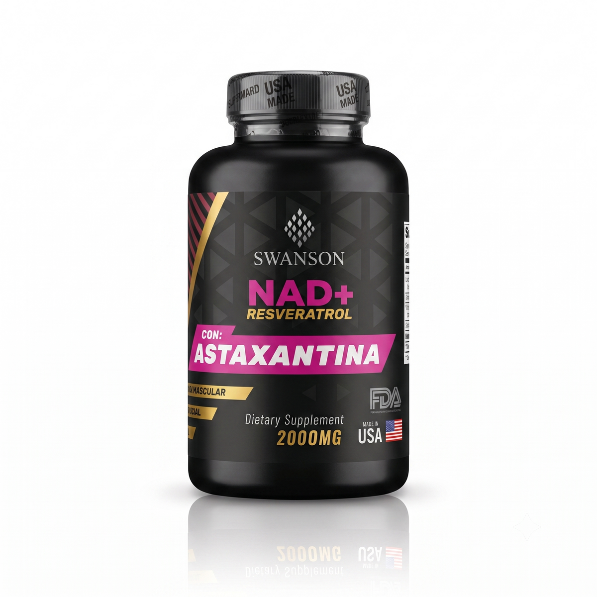 NAD+, RESVERATROL Y ASTAXANTINA